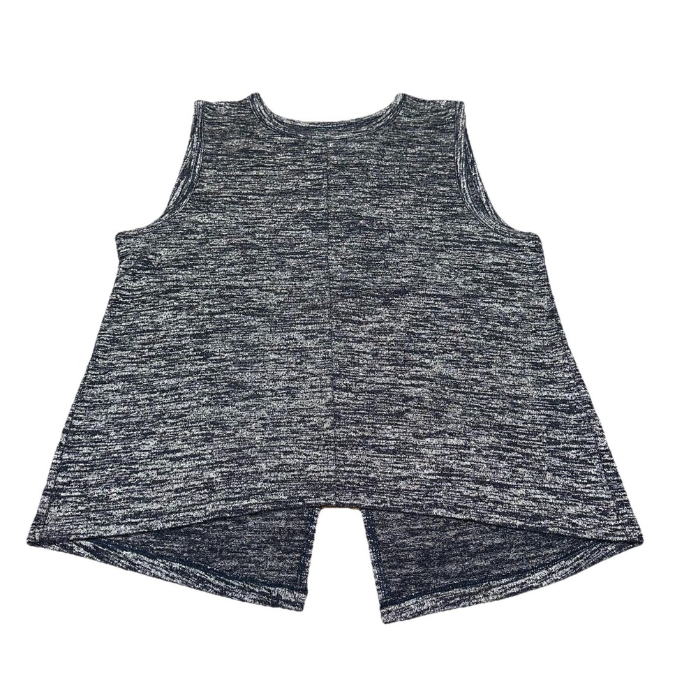 Rag And Bone Jean Open Back Grey‎ Sleeveless High Neck Jersey Tank Top Women's L